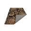 Tapis écologiques en laine touffetés à la main Akain - Rectangle, noir anthracite, motif floral moderne, tapis antidérapants faits à la main épais pour salon, chambre à coucher-83557538