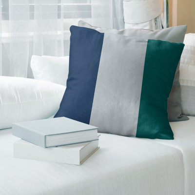 Striped Linen Reversible Throw Pillow