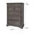 Hetton 5 Drawer 40" W Chest-780115380