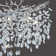 10-Light 30" Dimmable Tree Branches Crystal Linear Chandelier