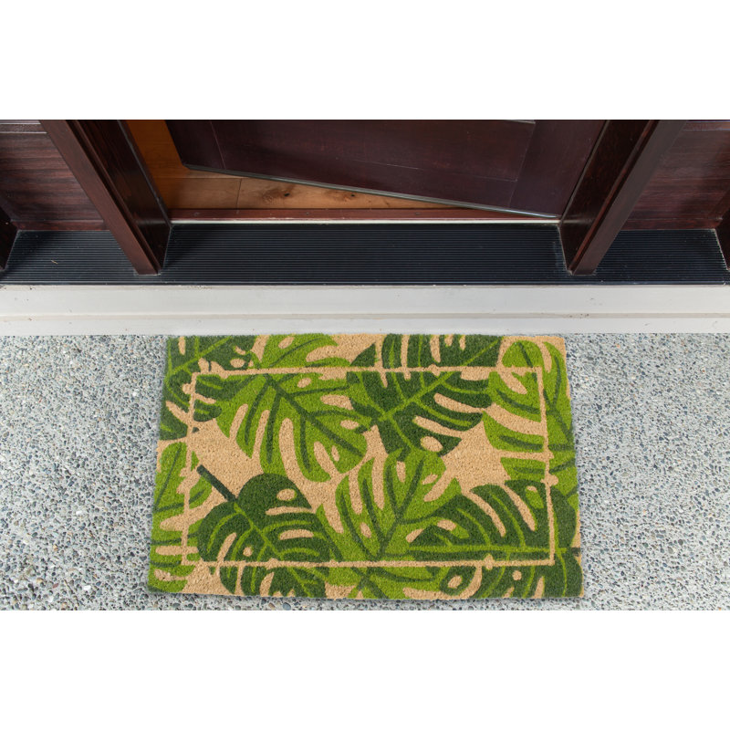 Velazco Non-Slip Floral Outdoor Doormat
