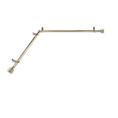 Lemuel Stainless Steel Adjustable Single Curtain Rod