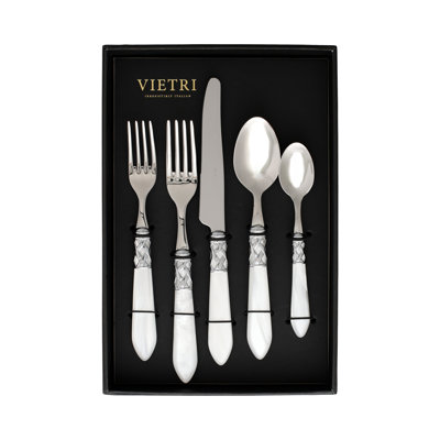 VIETRI Aladdin Stainless Steel Flatware Set - Service for 4