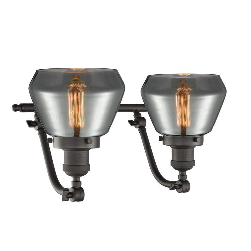 Éclairage pour meuble-lavabo à 2 lumières à intensité réglable Keefe, Bronze huilé