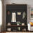 Farmhouse Hall Tree With Bench, 4 Cabinets, 4 Open Compartments And Coat Racks-2135774878