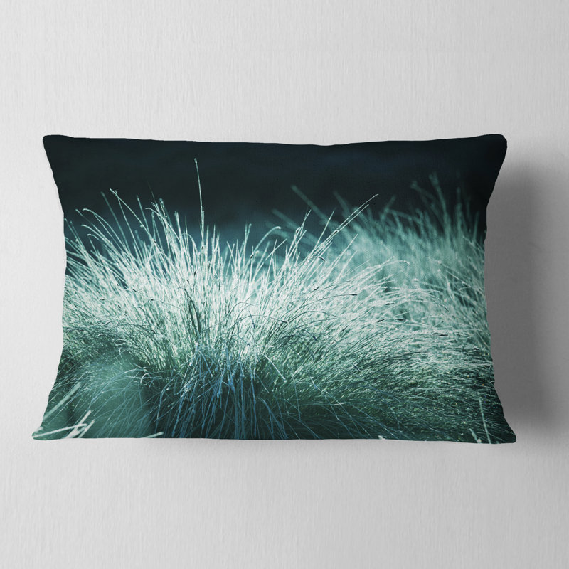 Coussin décoratif Wet Green Grass in Downpour