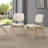 Upholstered Solid Wood Dining Chair-121600695