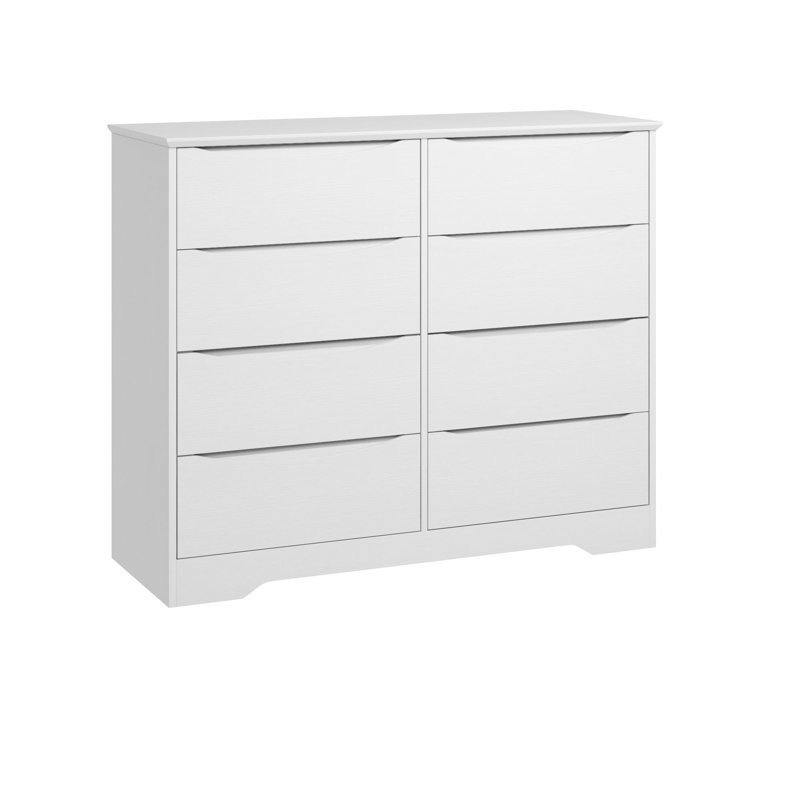 Commode en bois avec 8 tiroirs profonds pour chambre ou salon