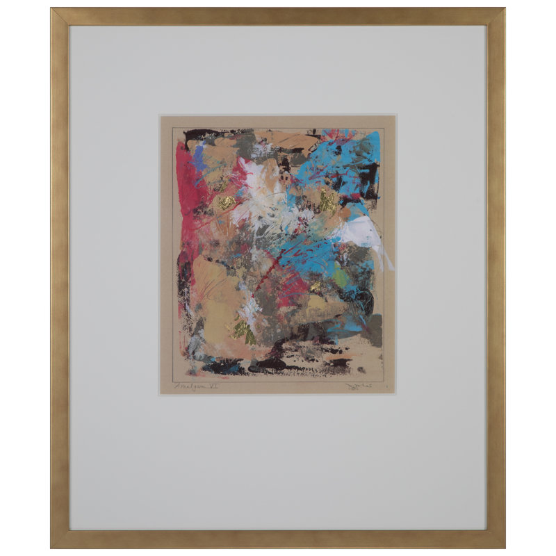 Amalgam VI par J.Johns - peinture encadrée