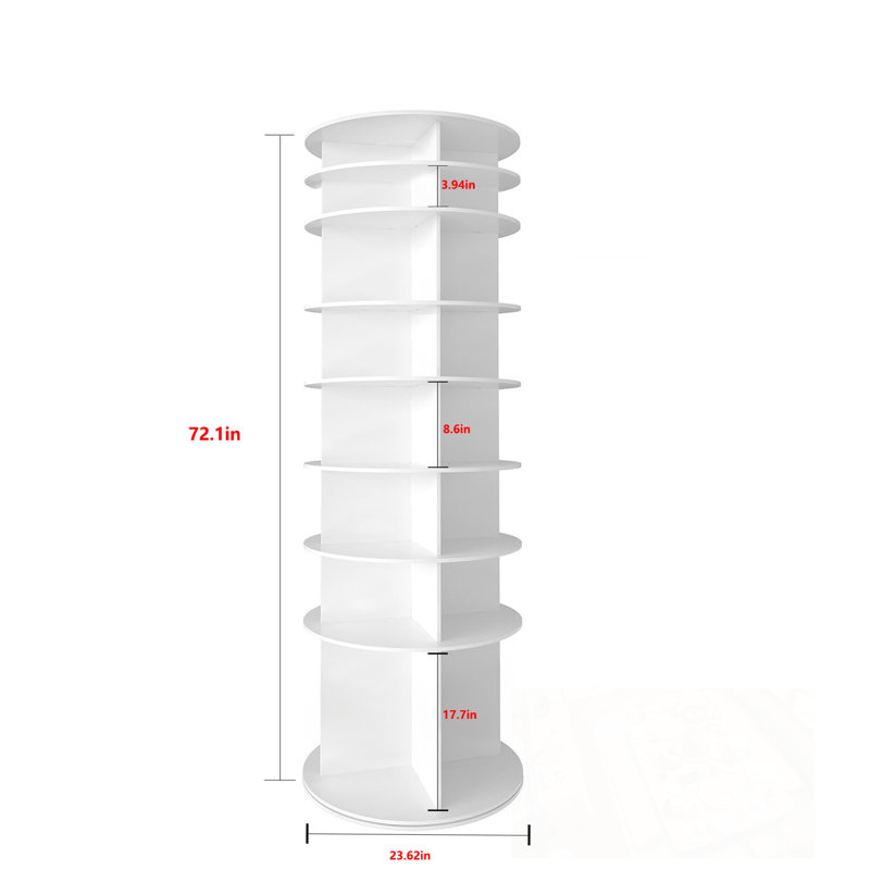 8 Tier Rotating Shoe Rack Tower