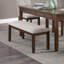 Banc de chenille foncé 1pc