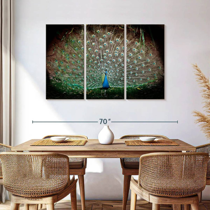 Brampt  Peacock Elegance, 36" H x 57" W