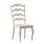 Chaise d'appoint en bois massif avec dossier en échelle Fortville-1684474835