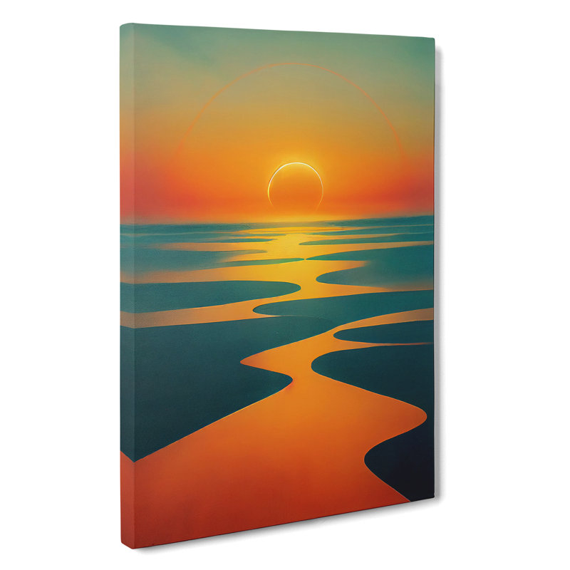 XC1022-1182X Bold Sunset View - Wrapped Canvas Print, 50cm H x 35cm W x 3cm D