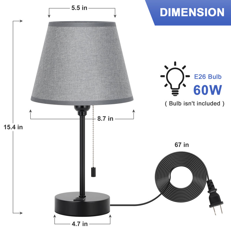 Lampe Badamo, Gris