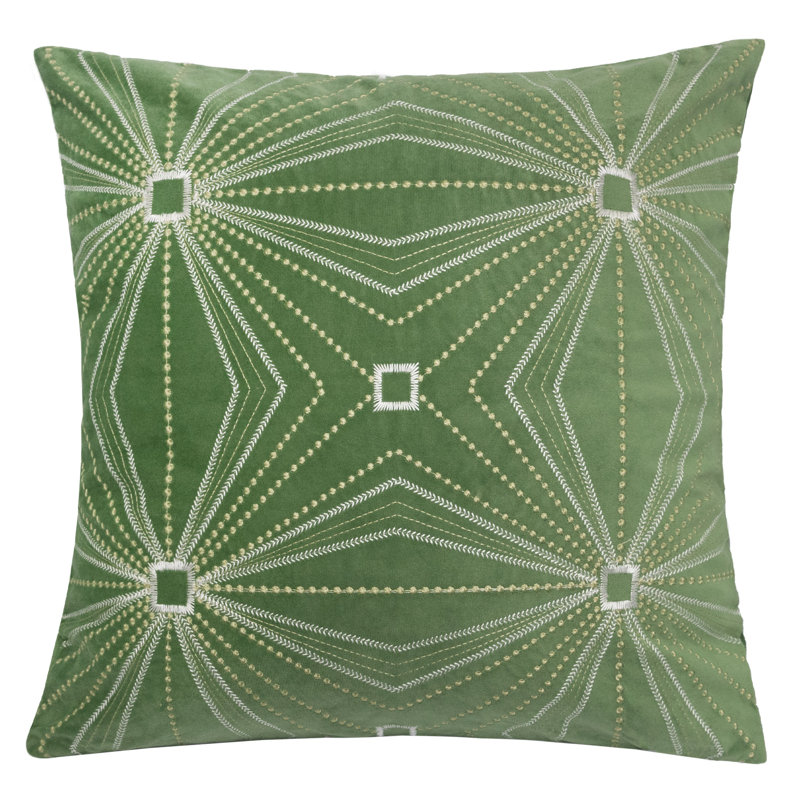 Geometric Velvet Throw Pillow