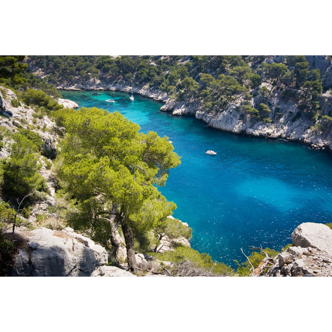 Les Calanques an der Riviera - Leinwandbild