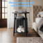 Table d'appoint ronde à deux niveaux avec caractéristiques adaptées aux chats-717066461