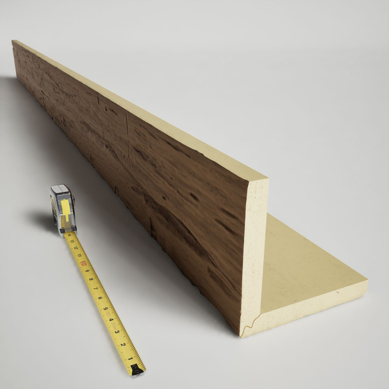 Toffee Faux Wood Hand Hewn L-Beam Ceiling Beam