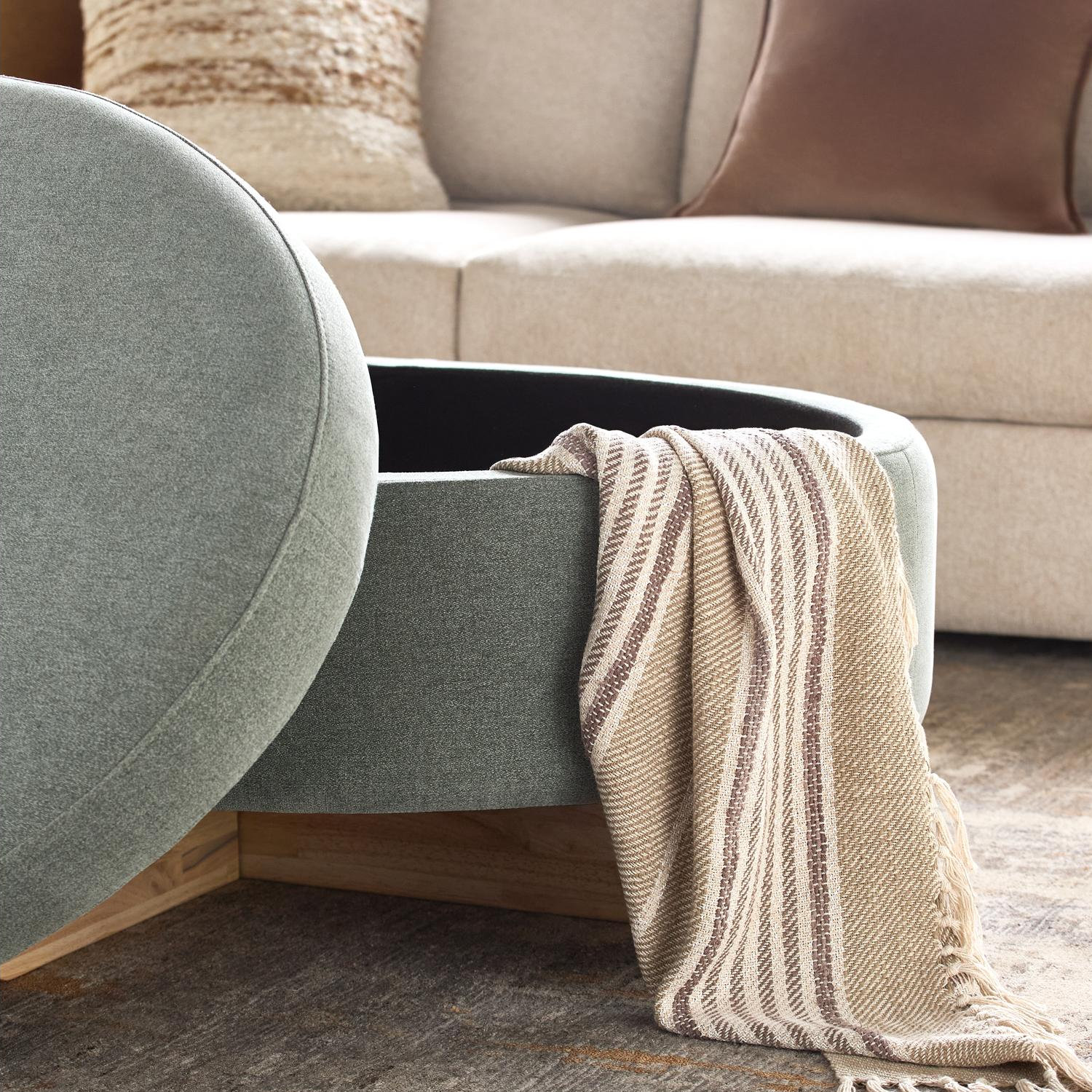 Roohan 48" Ottoman, Green