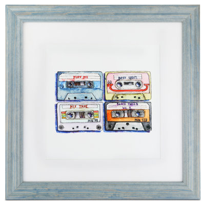 Coffey Blue Wood Picture Frame