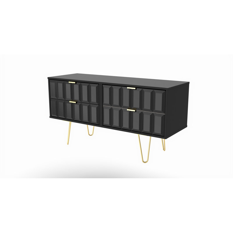 115 cm W Chest of 4 Drawers
