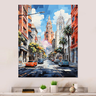 " Abstract San Diego City Portrait "