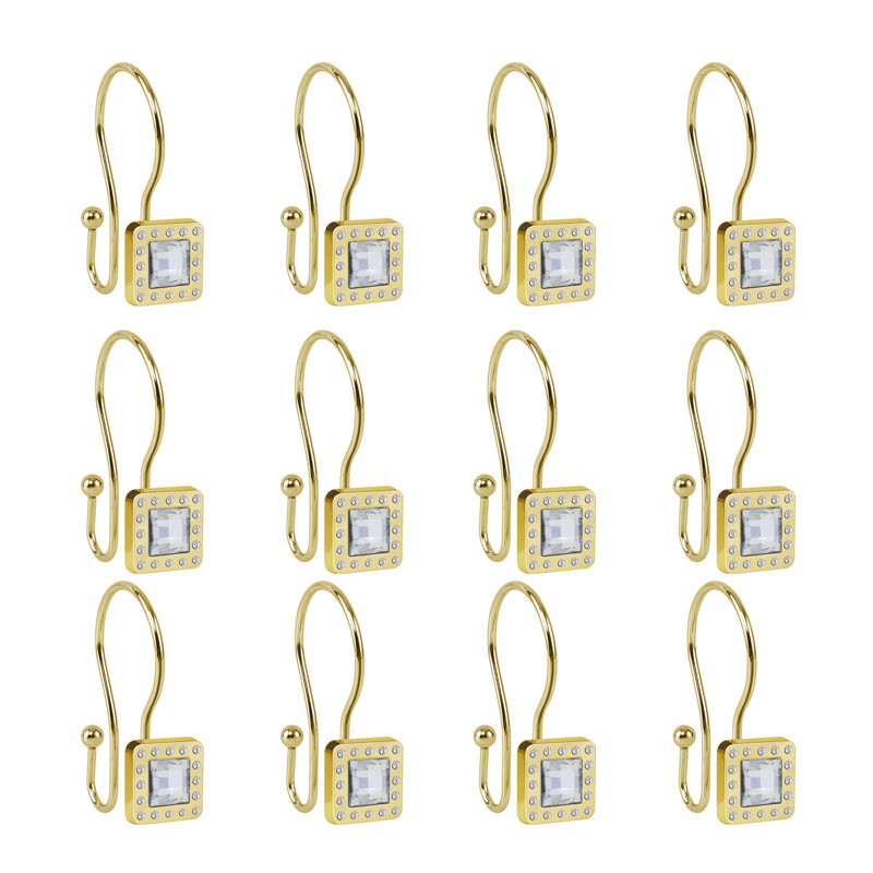 HK22XX Zinc Shower Curtain Hook, Gold