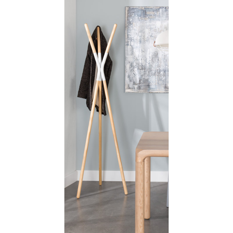 Pinnacle 3 - Hook Coat Rack, White
