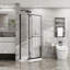 Porte de douche avec base en acrylique l 36 po x L 36 po x H 72 po-121766409