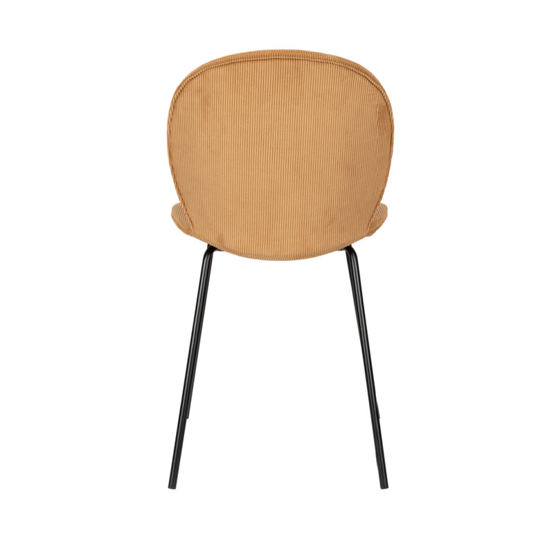 Bonnet Upholstered Dining Chair, Yellow