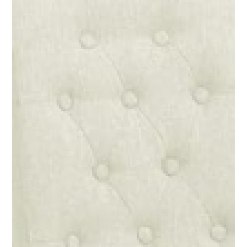 Brainard 46cm H Tufted Upholstered Side Chair, Cream, 2