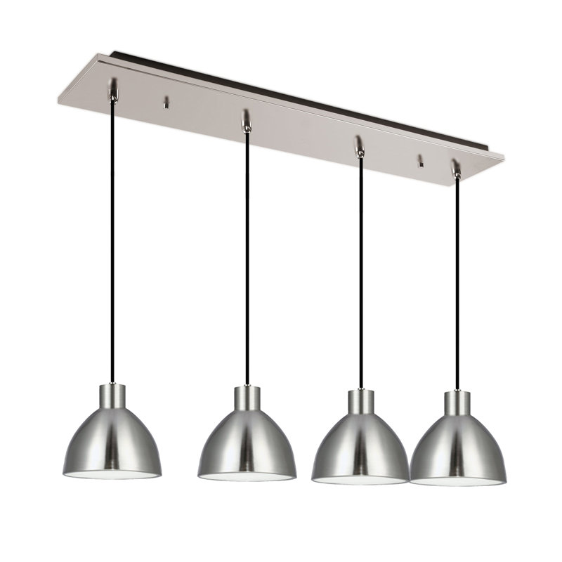 Chroma LED Pendant, Brushed Nickel, 4 Lights, 38 W