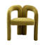 Ensemble de 2 fauteuils d'appoint / de salle à manger / de barils en tissu de velours de conception contemporaine (velours)-867204556
