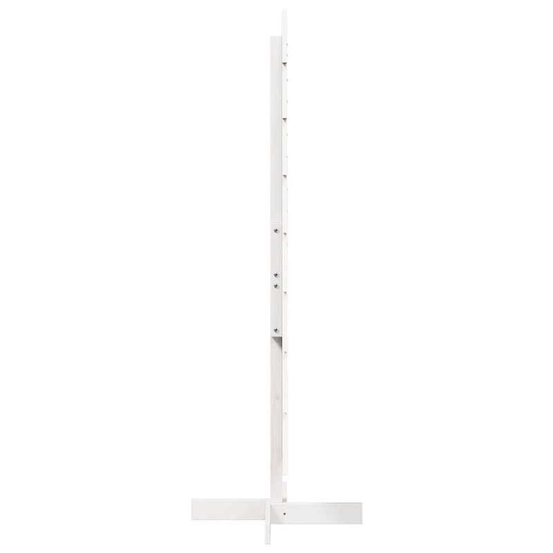 Wood Holiday Shaped Ornament, 150cm H x 76cm W x 50cm D, White