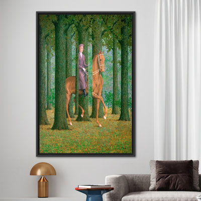 Rene Magritte, cheval blanc, affiche sur toile - célèbre œuvre d'art murale