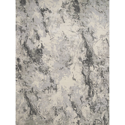 Contemporary Hand Knotted Marble Area Rug