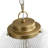 15.0'' 1-Light Dimmable Ribbed Glass Globe Pendant