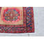 Tapis unique en laine noué à la main de style brun des années 1950 de 3 pi 11 po x 8 pi 2 po brun / beige / bleu