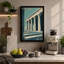 Columns and Sky Modern - Wrapped Canvas-347562175-347562173