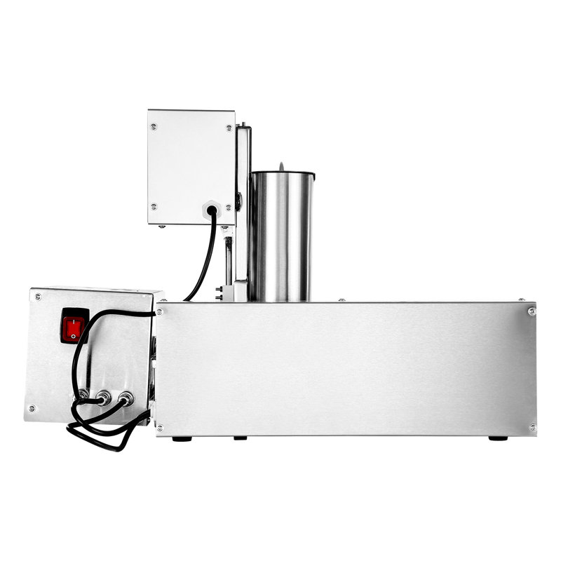 Machine à beignes commerciale commerciale, équipement de fabrication de beignes à 4 rangées, machine à beignets électrique haute puissance 240 pièces / heure, friteuse à friture automatique en acier inoxydable, avec contrôle intelligent