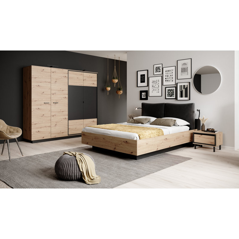 Barcelone 4 Door Manufactured Wood Wardrobe
