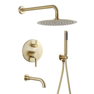 Calder Complete Shower System with Rough in-Valve