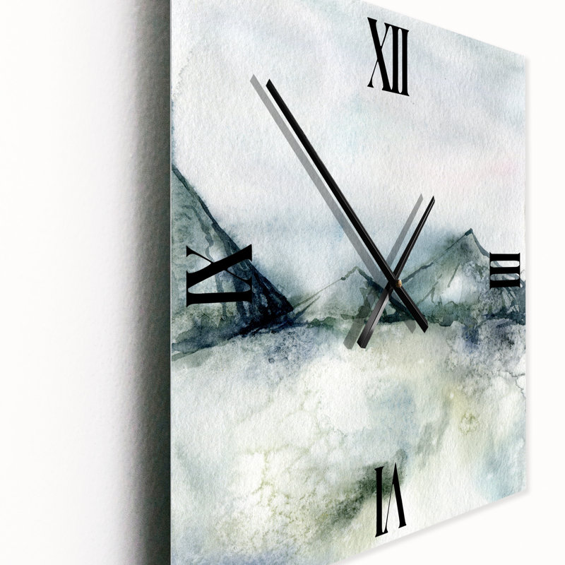 Horloge murale paysage d'hiver, Moyen