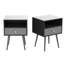 Table de chevet 1 tiroir Loletha - gris