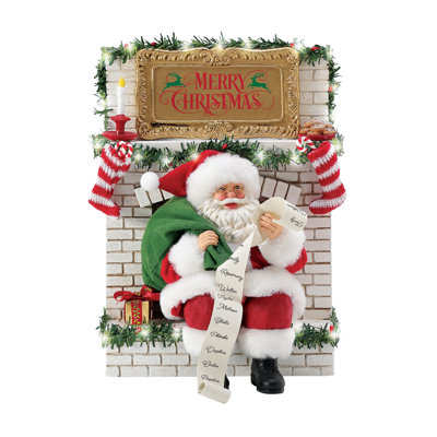 Figurine illuminée de père Noël possible Traditions de Noël possibles 10,75 po