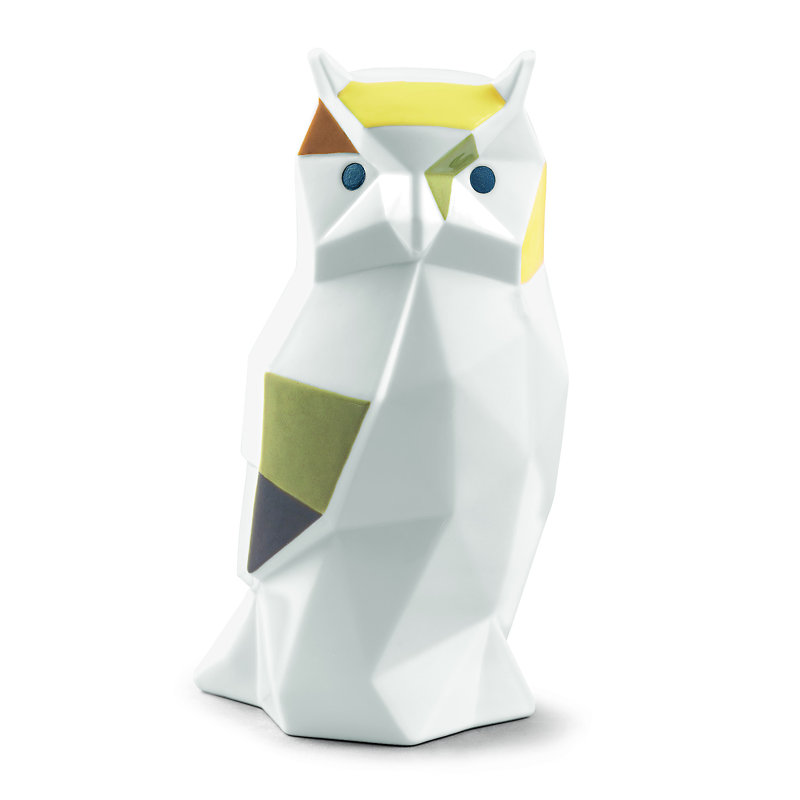 Figurine Origami, Blanc / Vert