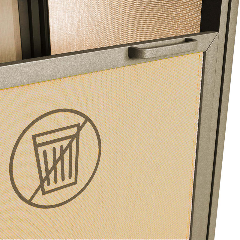 Porte-serviettes en aluminium Grosfillex Sunset, Cognac / bronze
