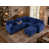 Polyester bleu foncé