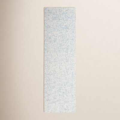 Fredi Light Blue Ivory Hand-Woven Abstract Rug